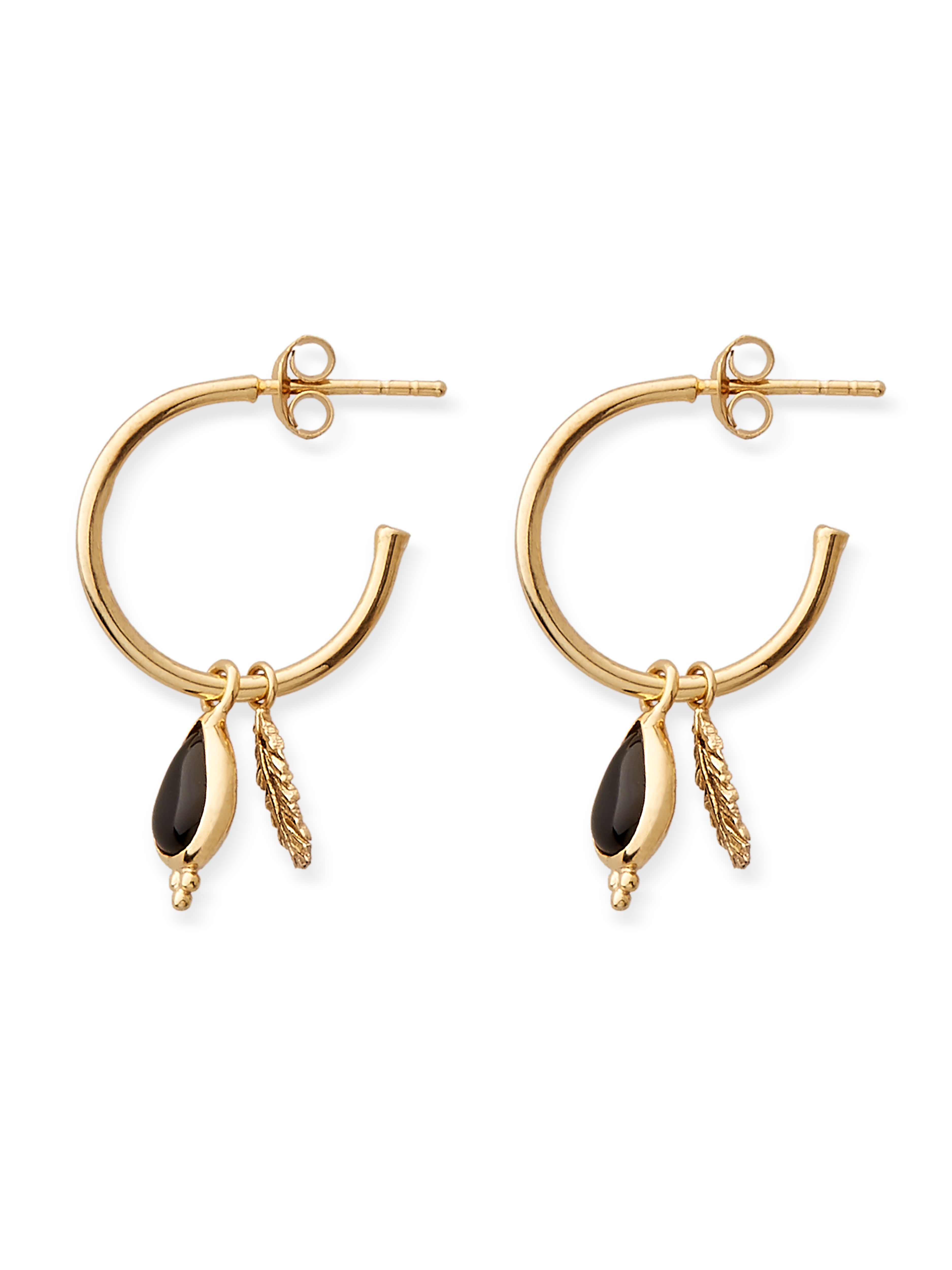 Pendant Hoops Earrings