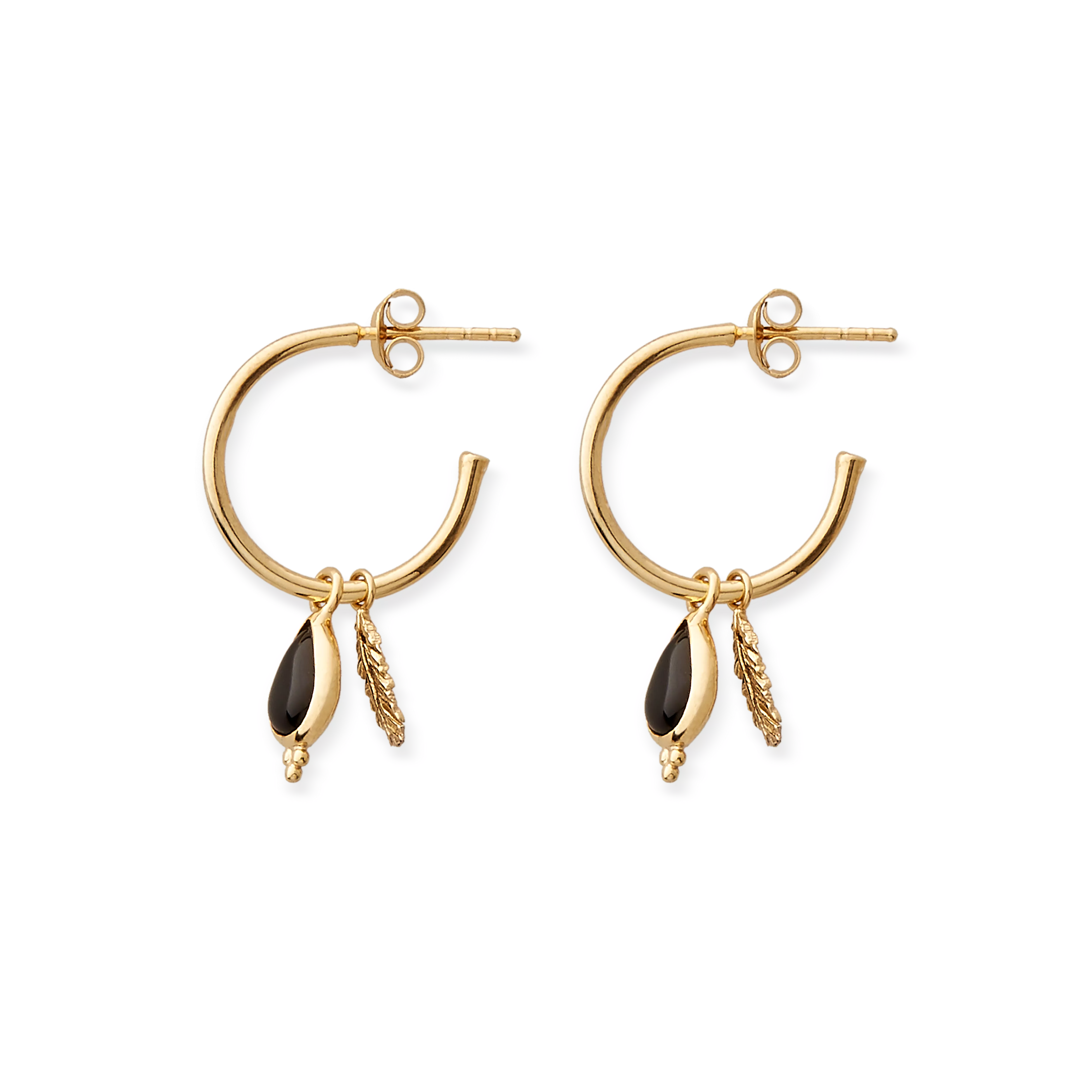 Pendant Hoops Earrings