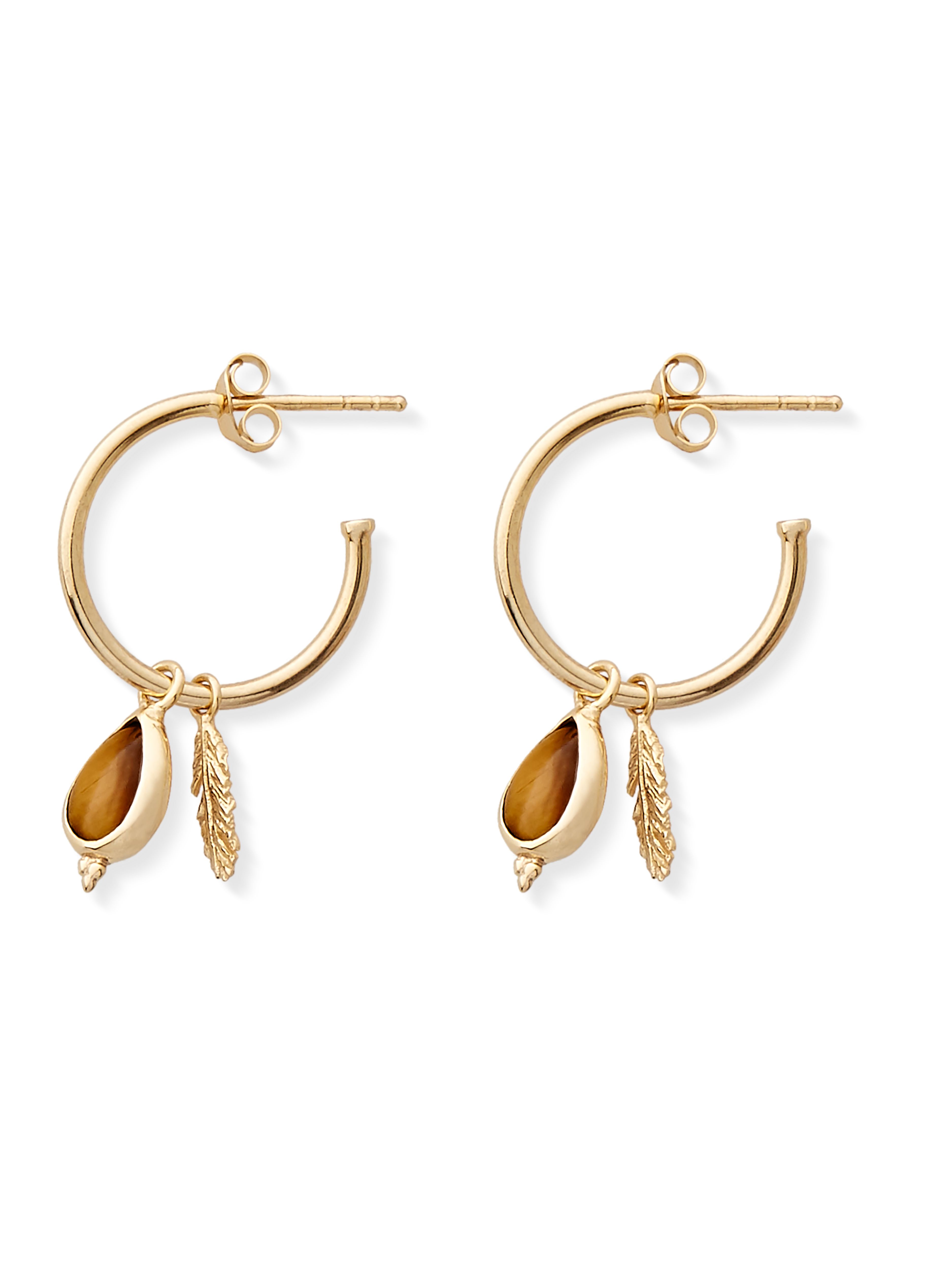 Pendant Hoops Earrings