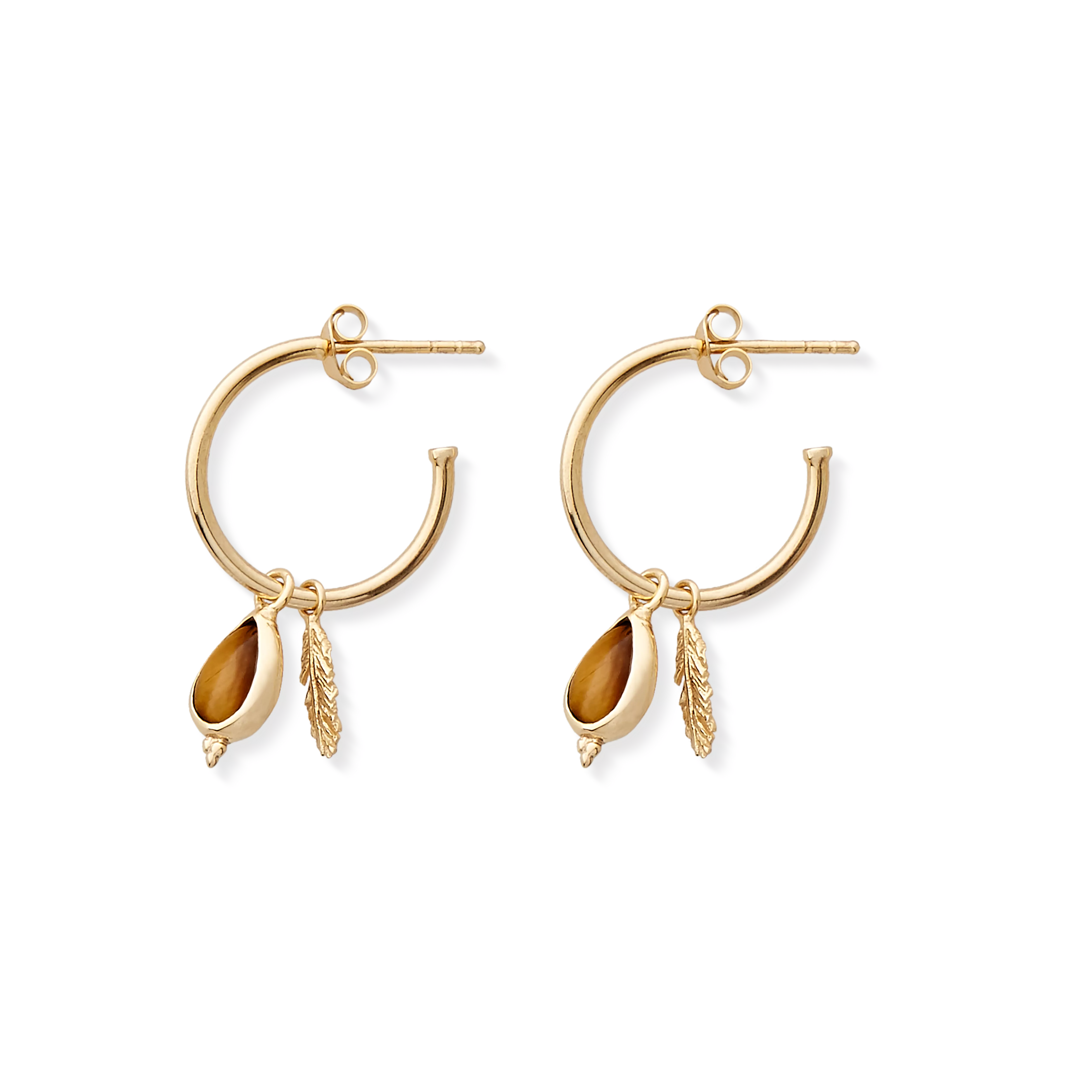 Pendant Hoops Earrings