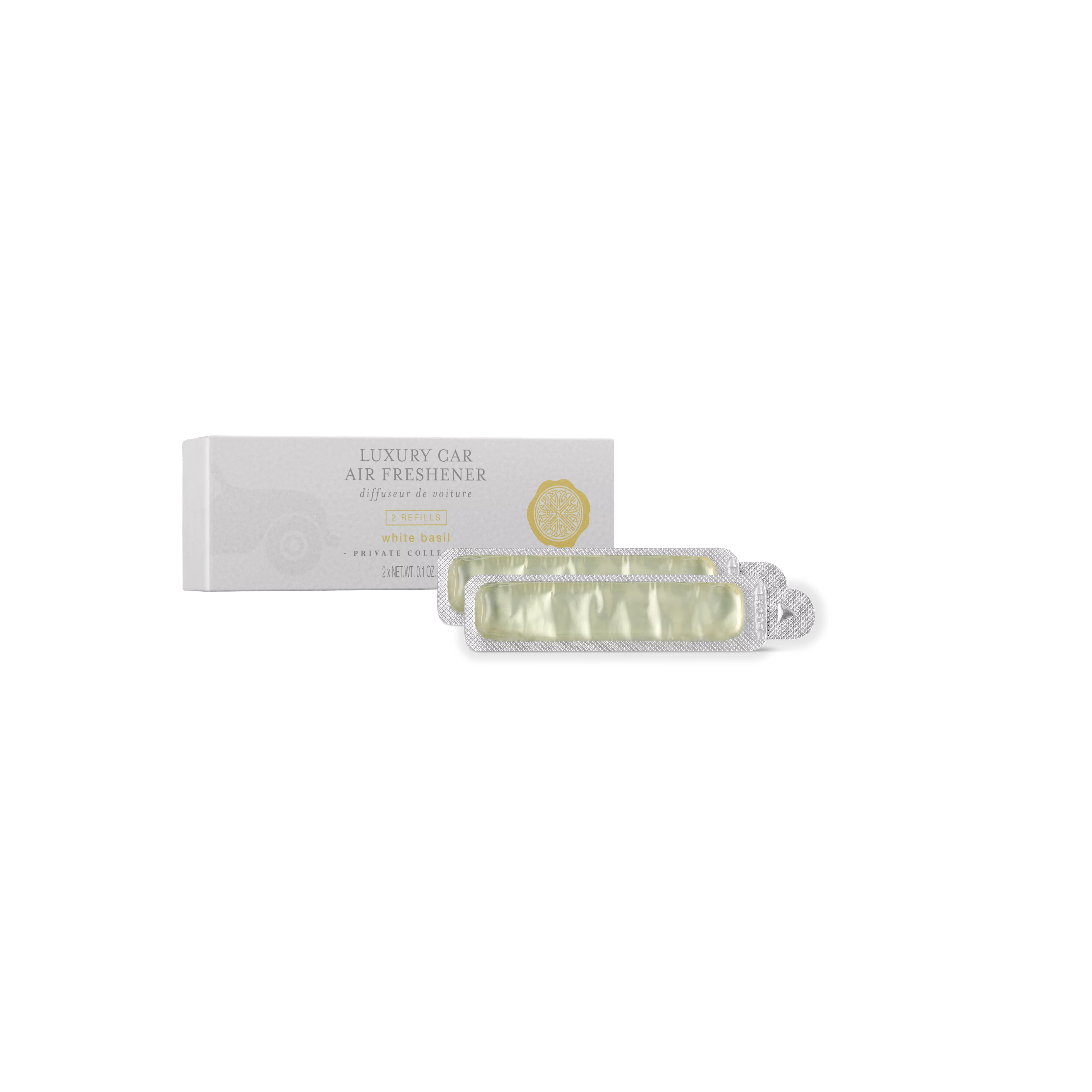 White Basil Car Air Freshener Refill