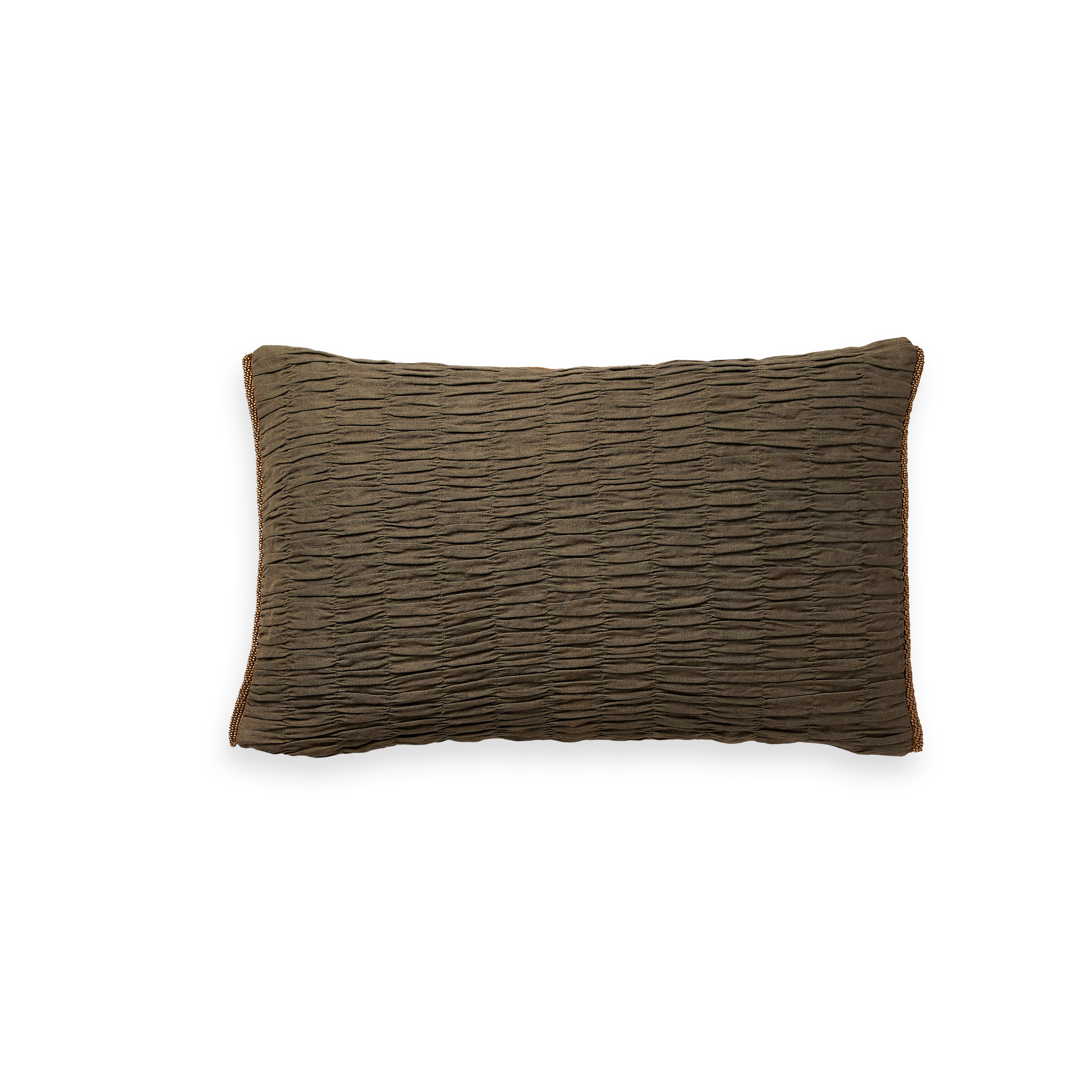 Smocked Green Cushion