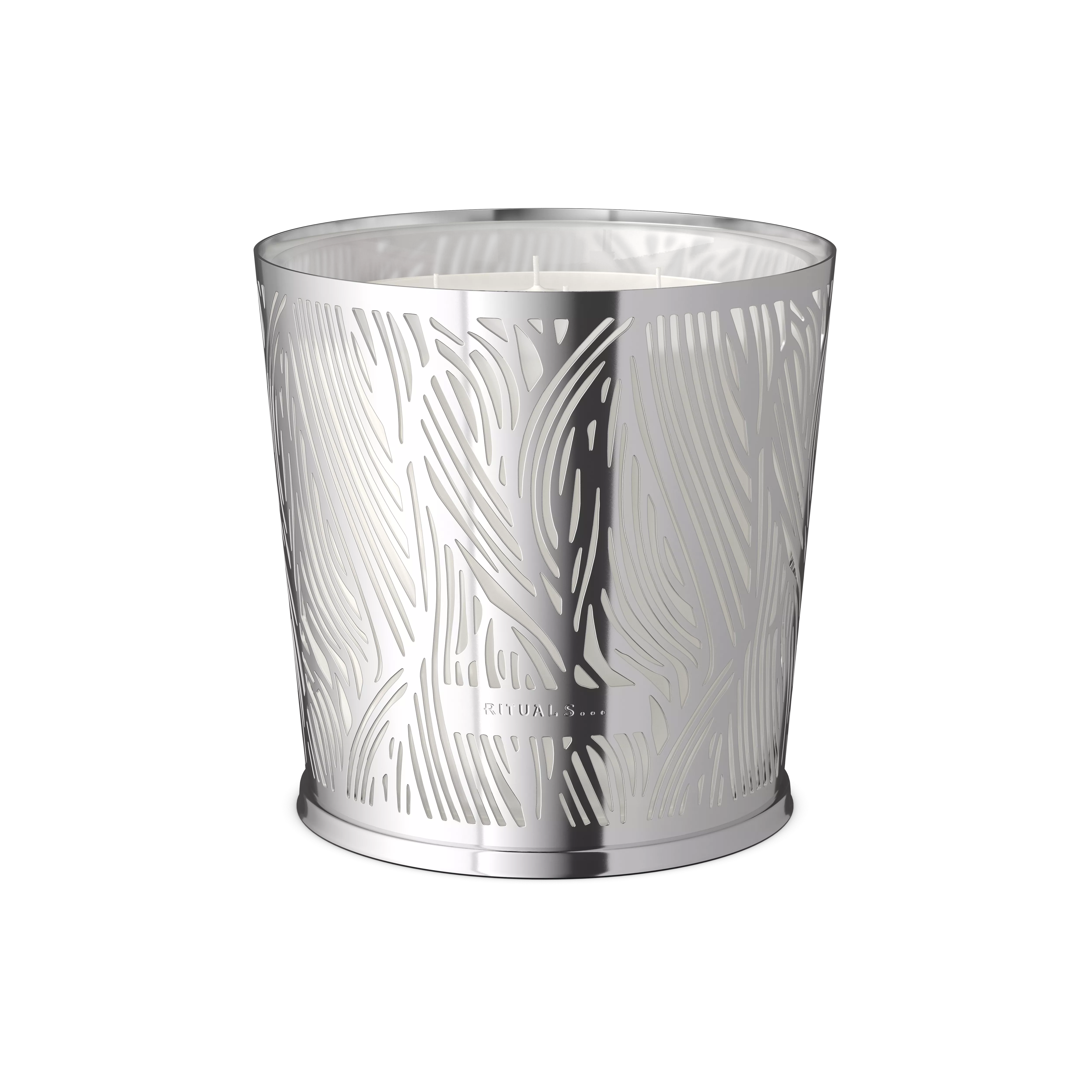 Large Orris Mimosa Scented Candle With Metal Sleeve