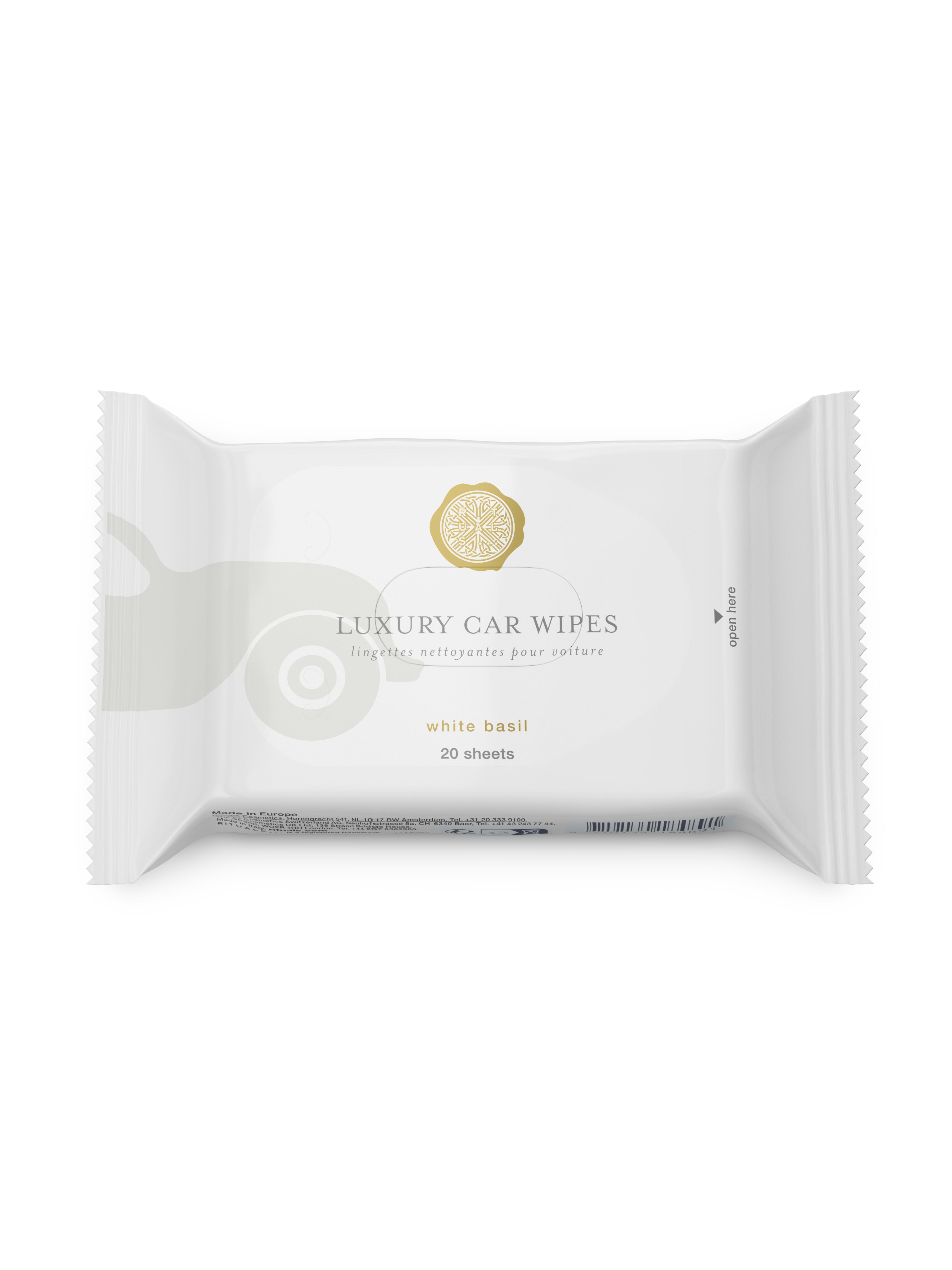 White Basil Car Wipes