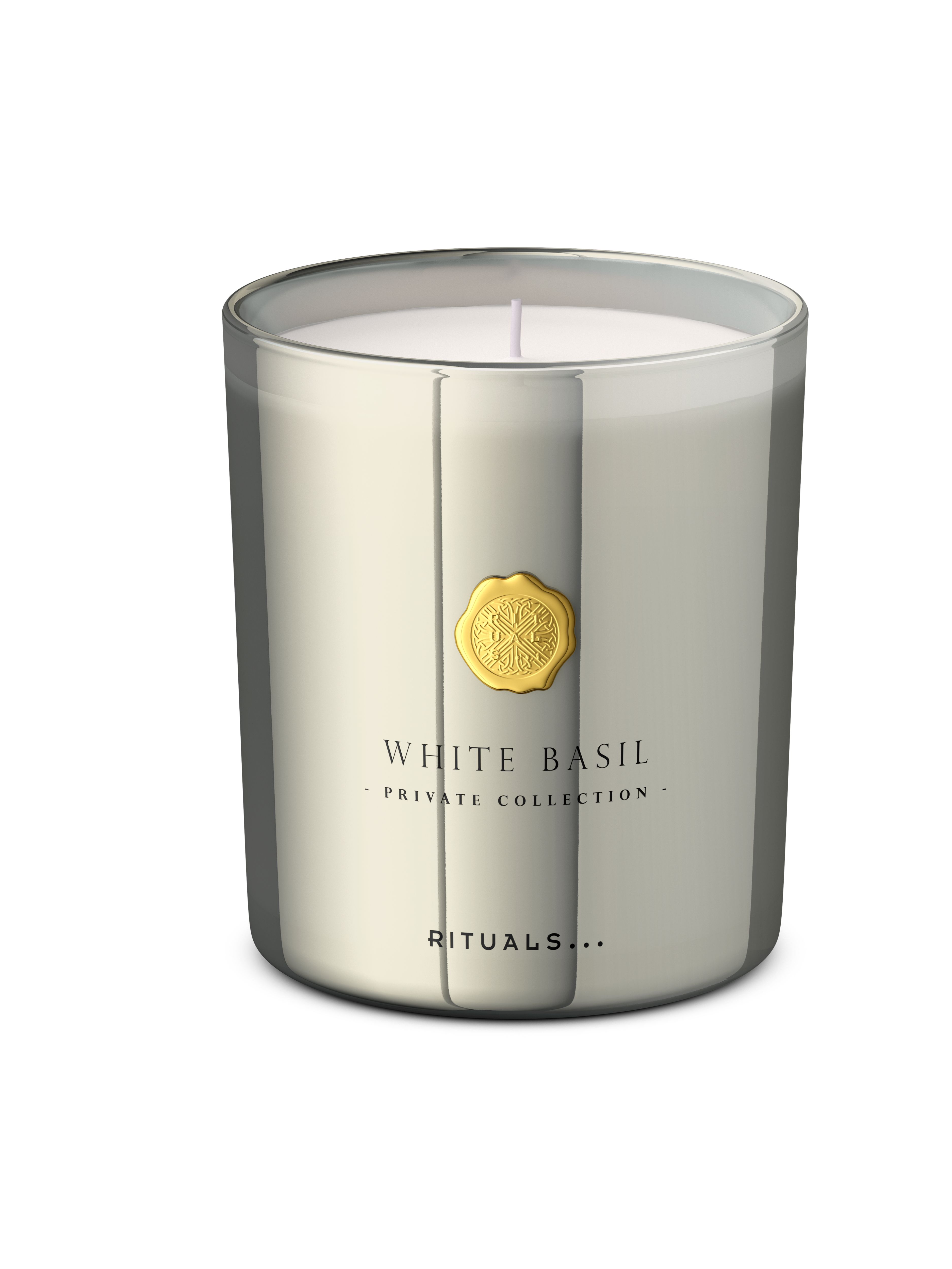 White Basil Scented Candle