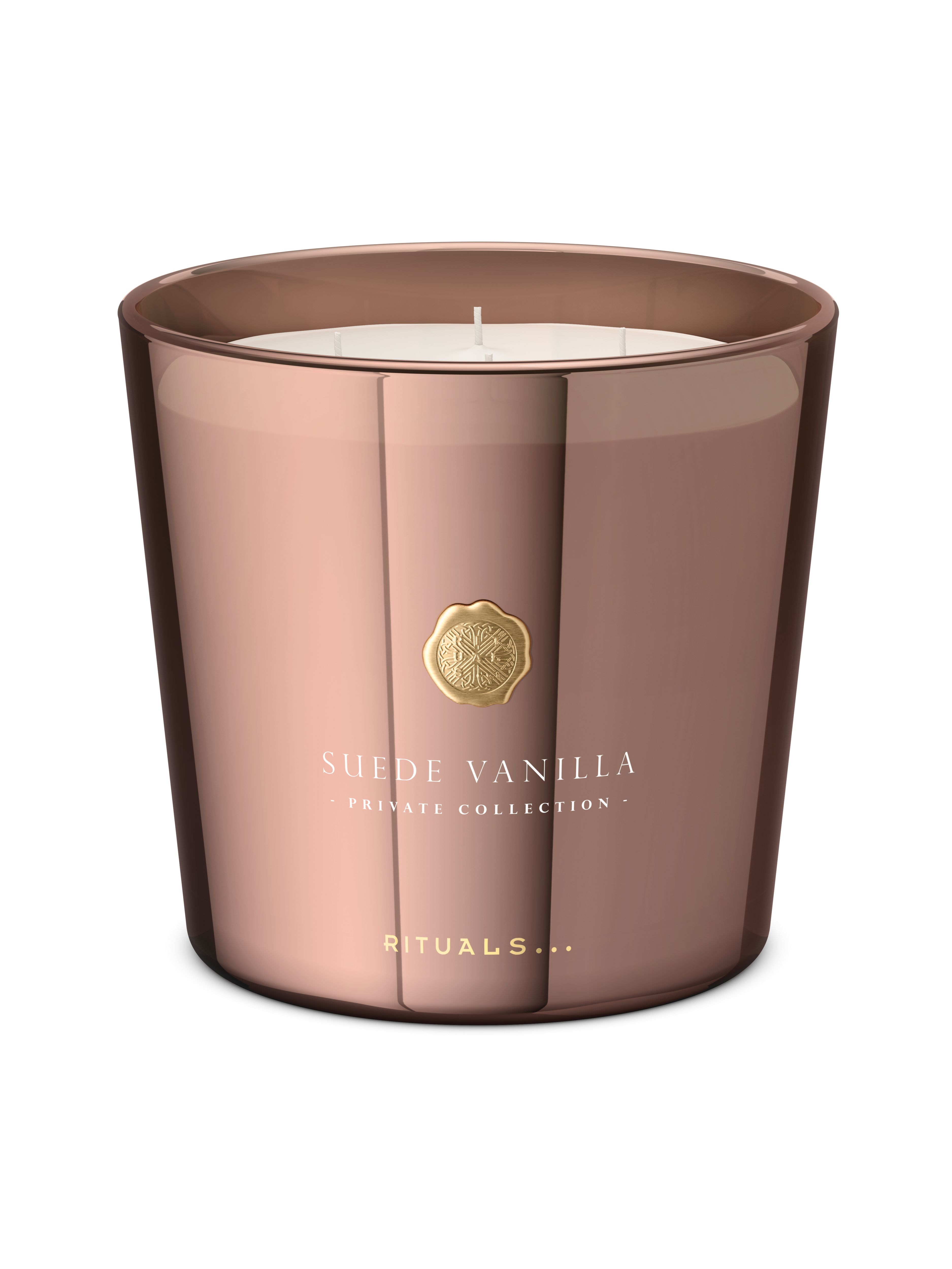 Large Suede Vanilla Scented Candle