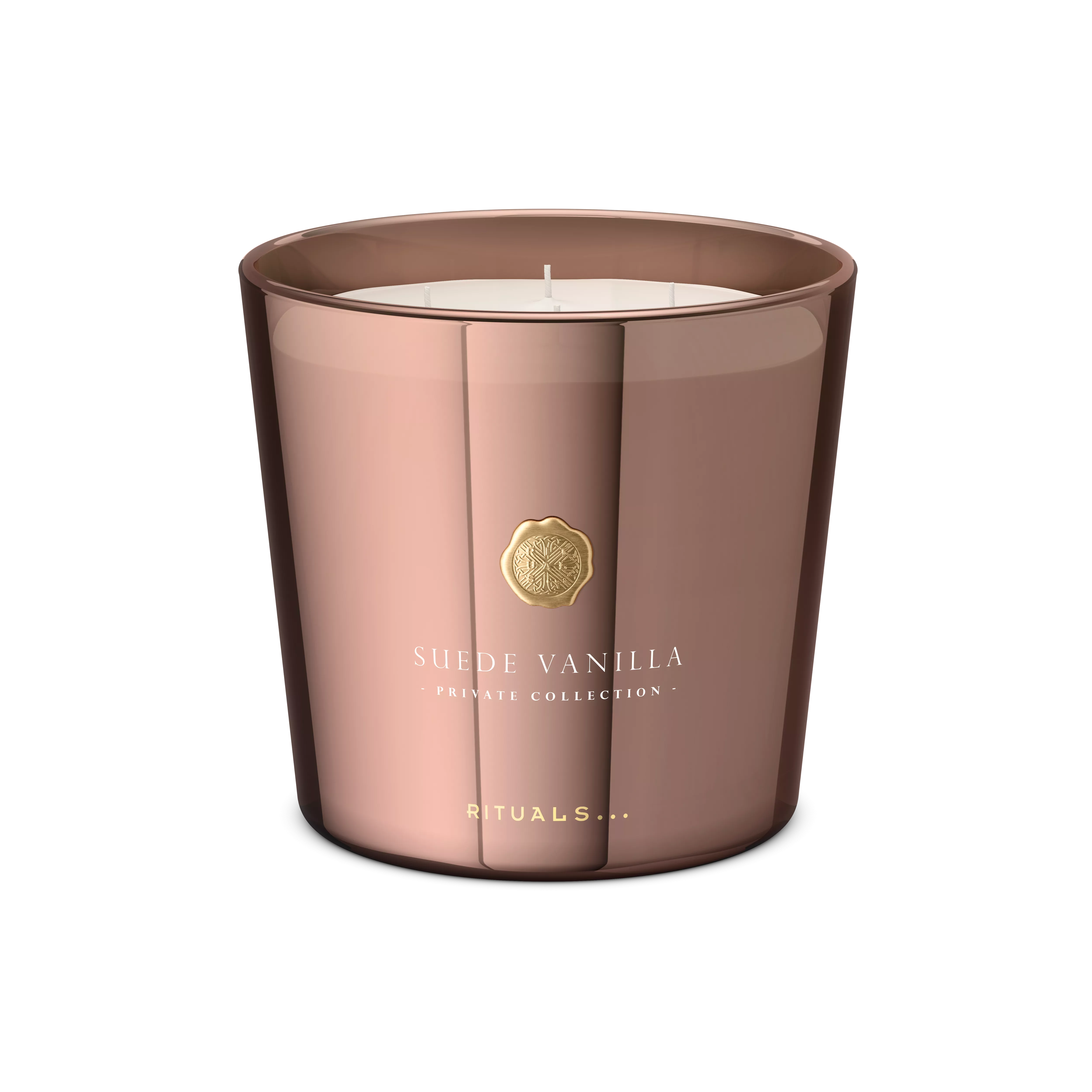 Large Suede Vanilla Scented Candle