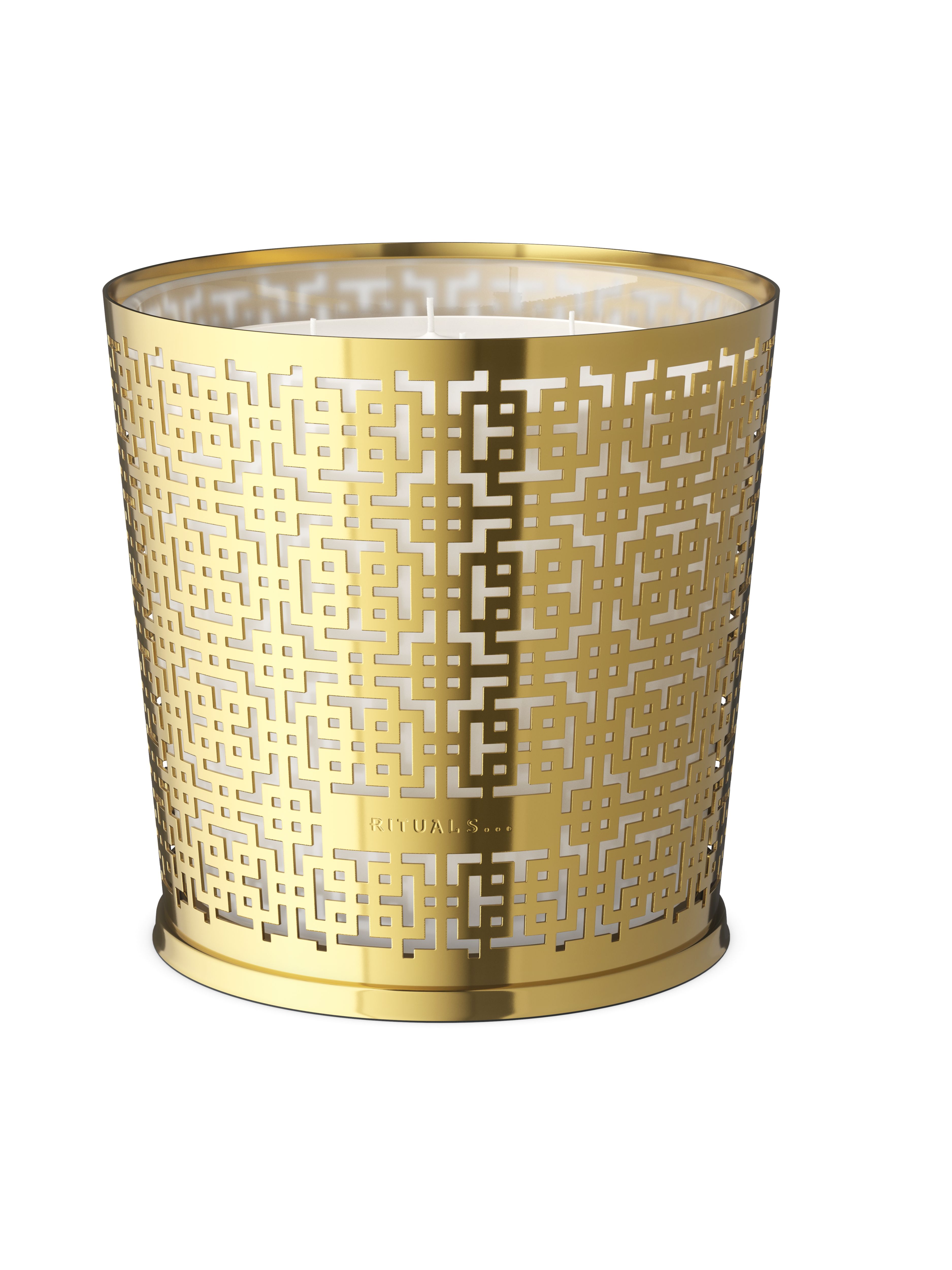 Large Mystic Cedar Scented Candle With Metal Sleeve