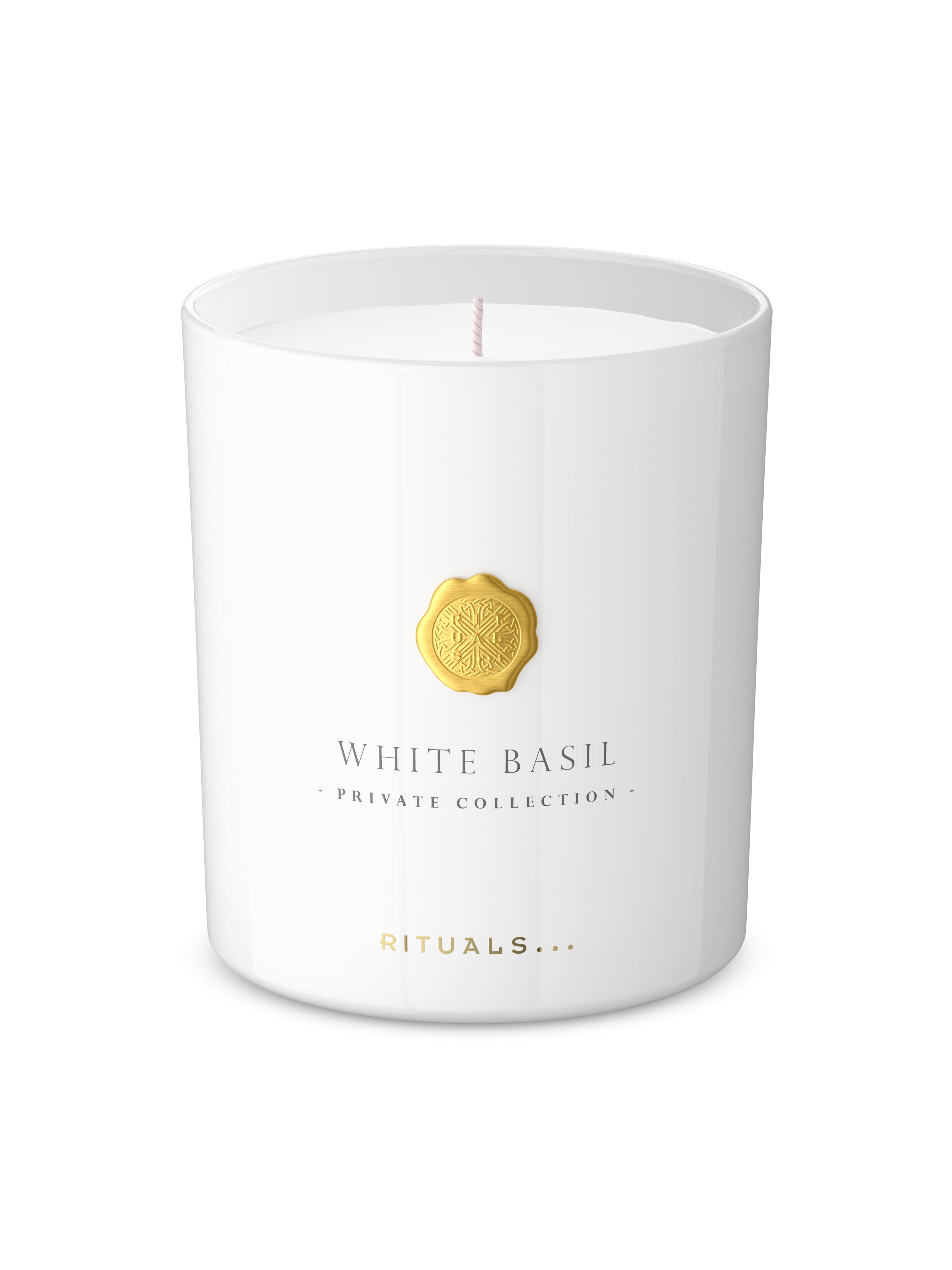 White Basil Scented Candle