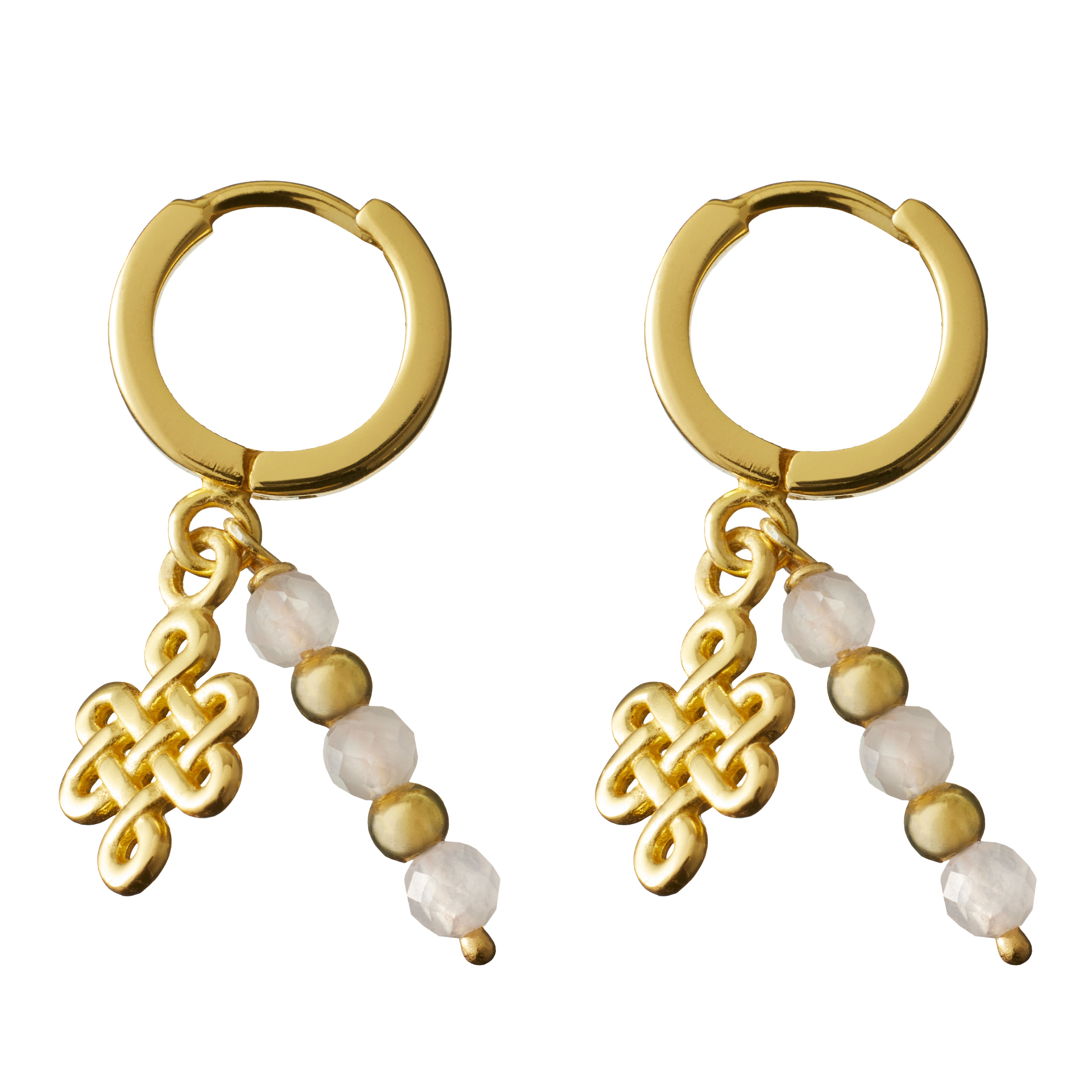 Infinity Hoops Round Earrings