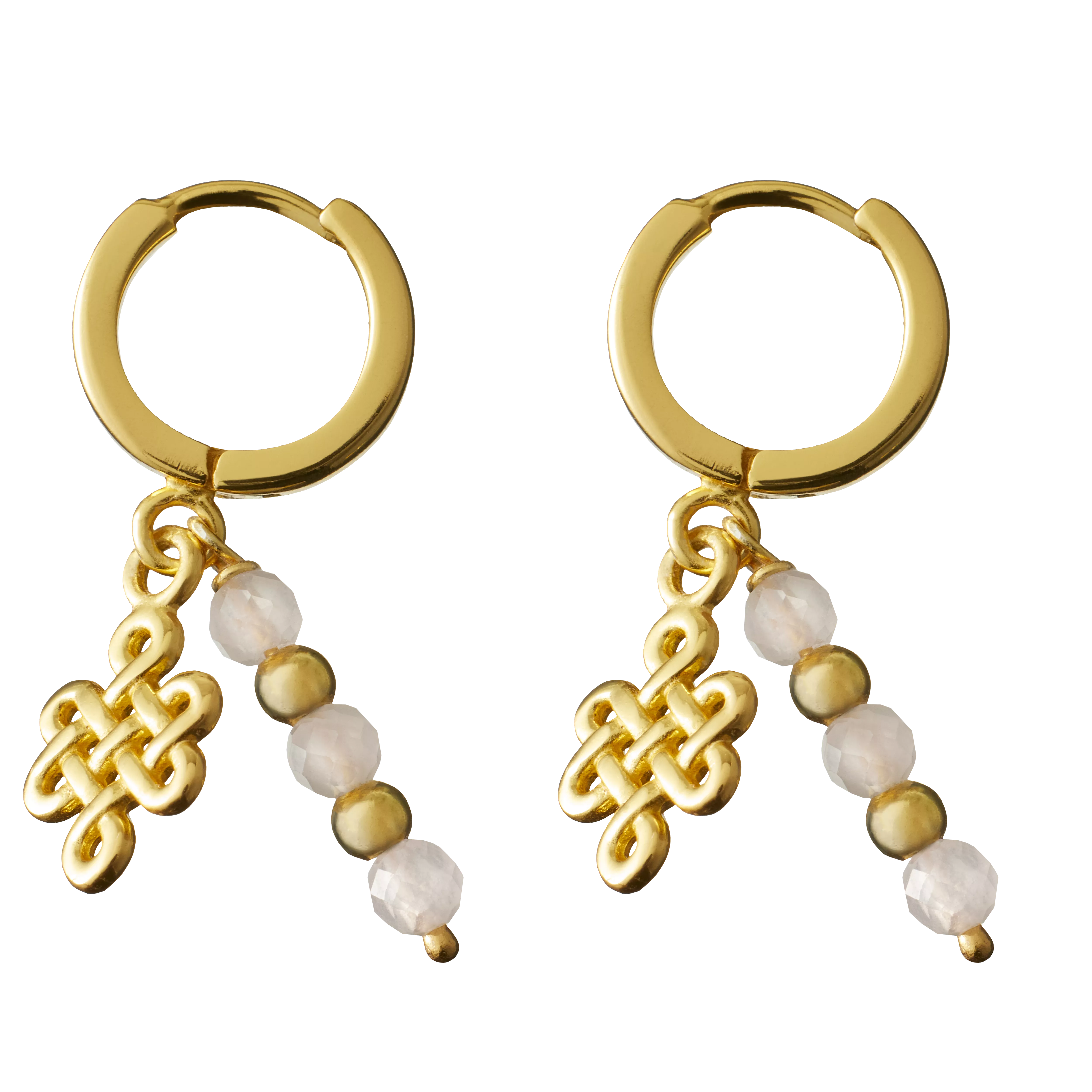 Infinity Hoops Round Earrings