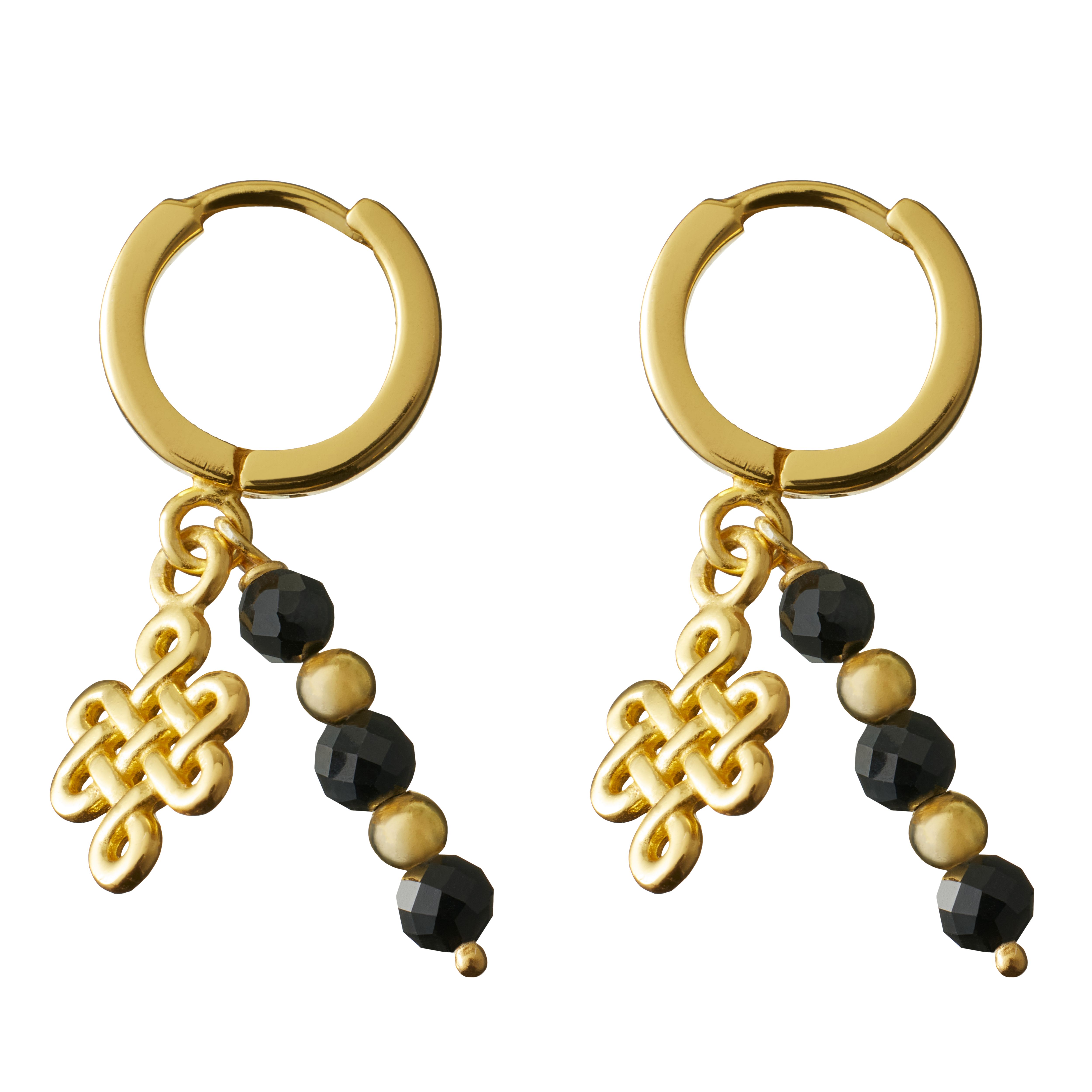 Infinity Hoops Round Earrings