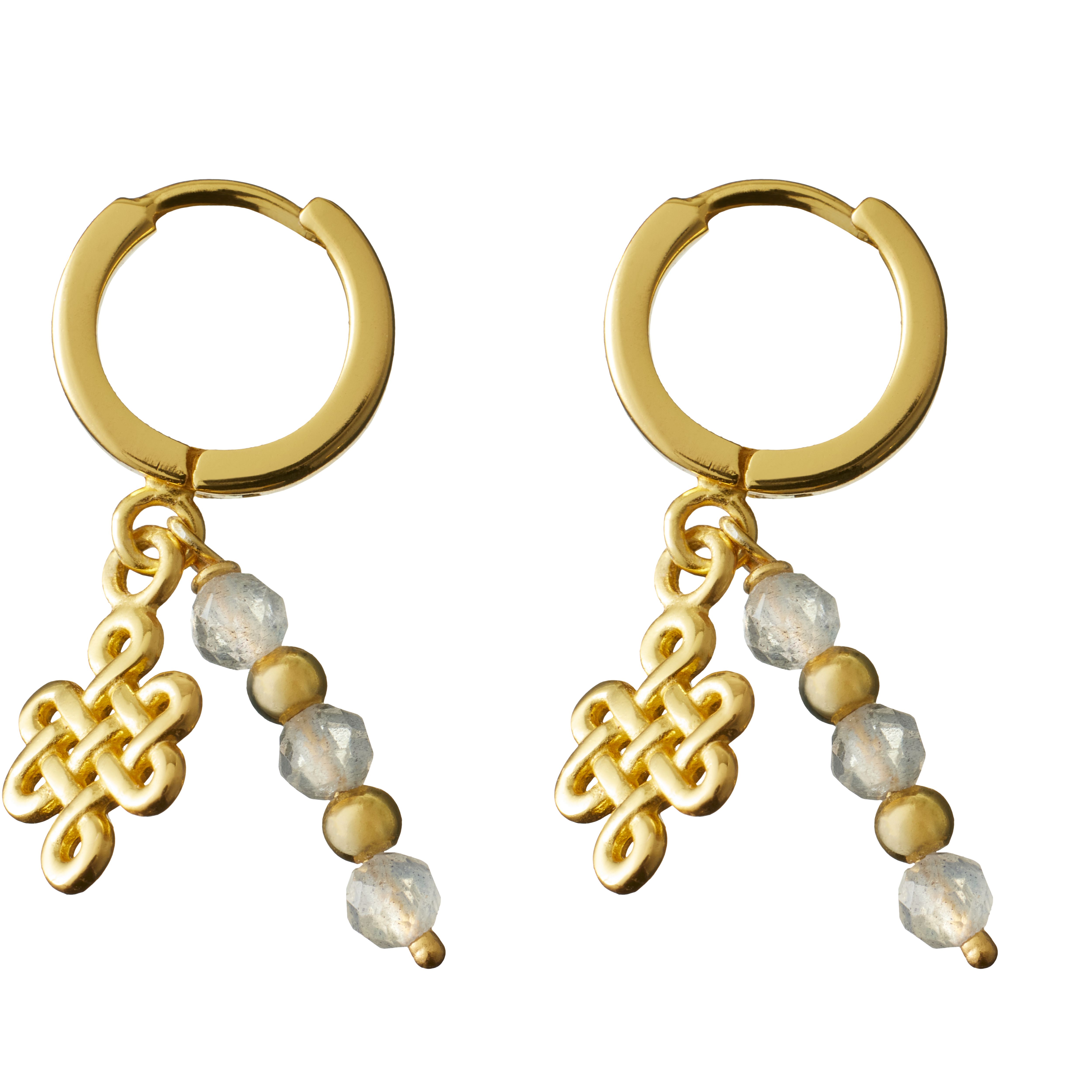 Infinity Hoops Round Earrings