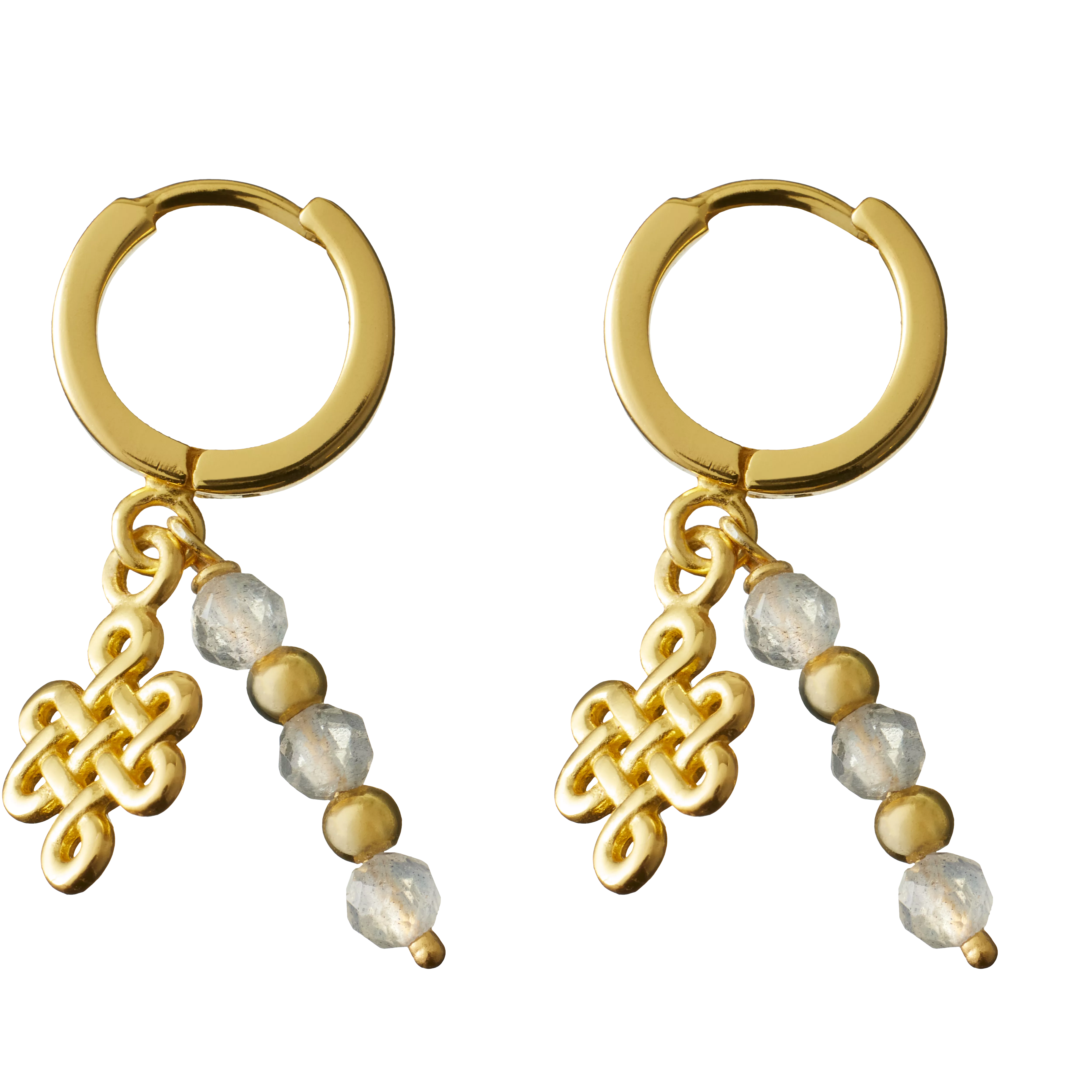 Infinity Hoops Round Earrings