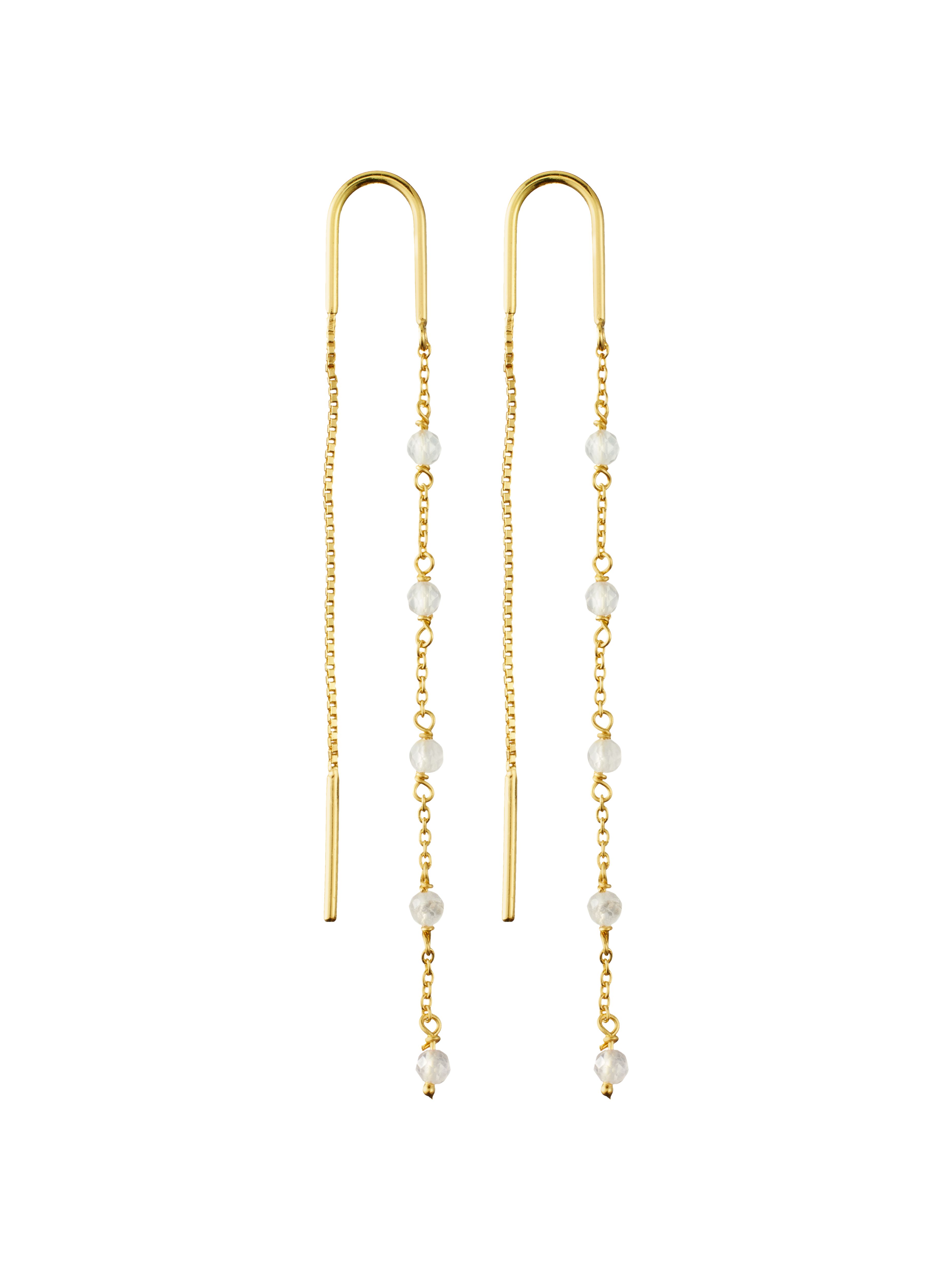 Infinity Stone Chain Earrings