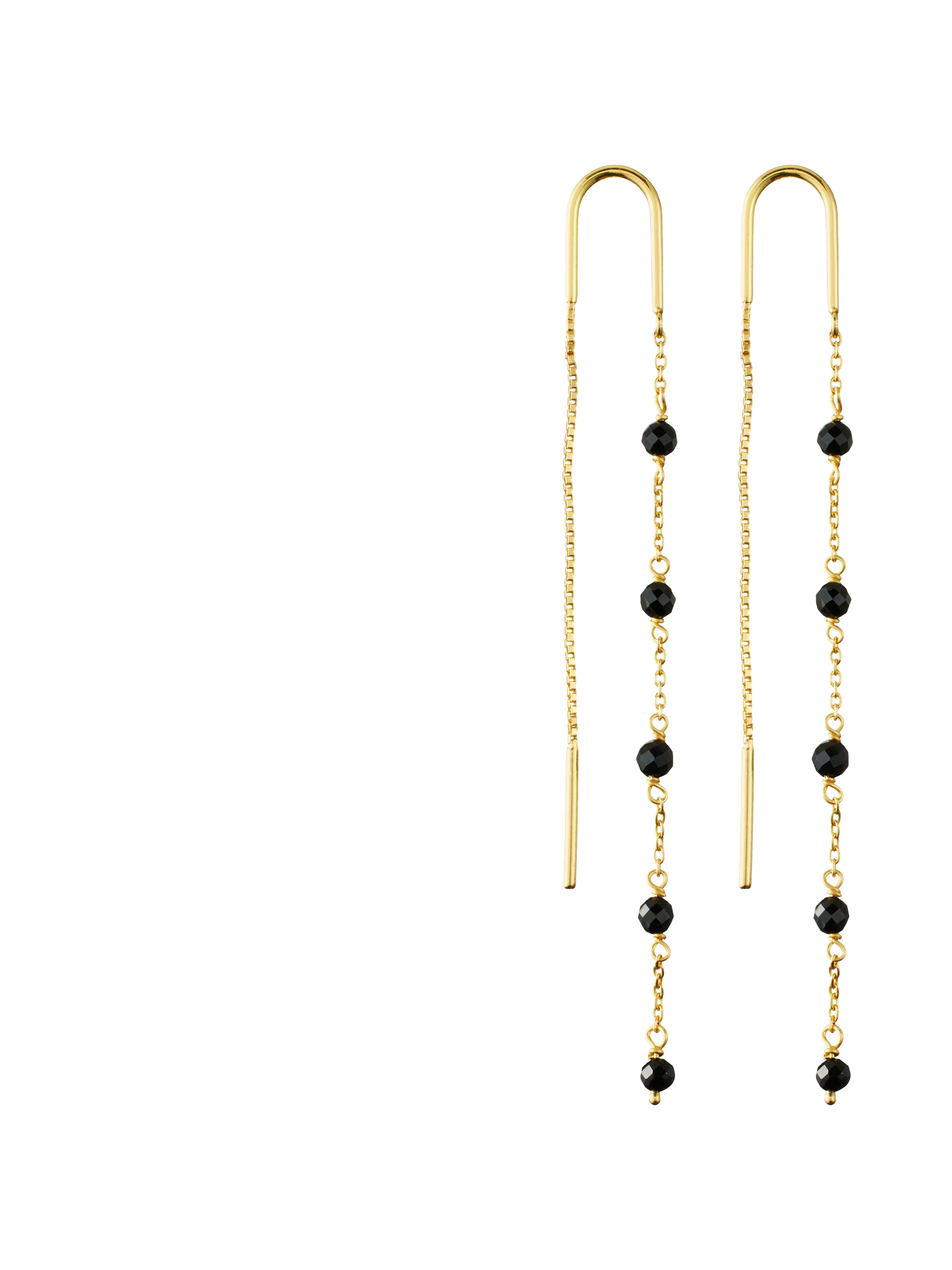 Infinity Stone Chain Earrings