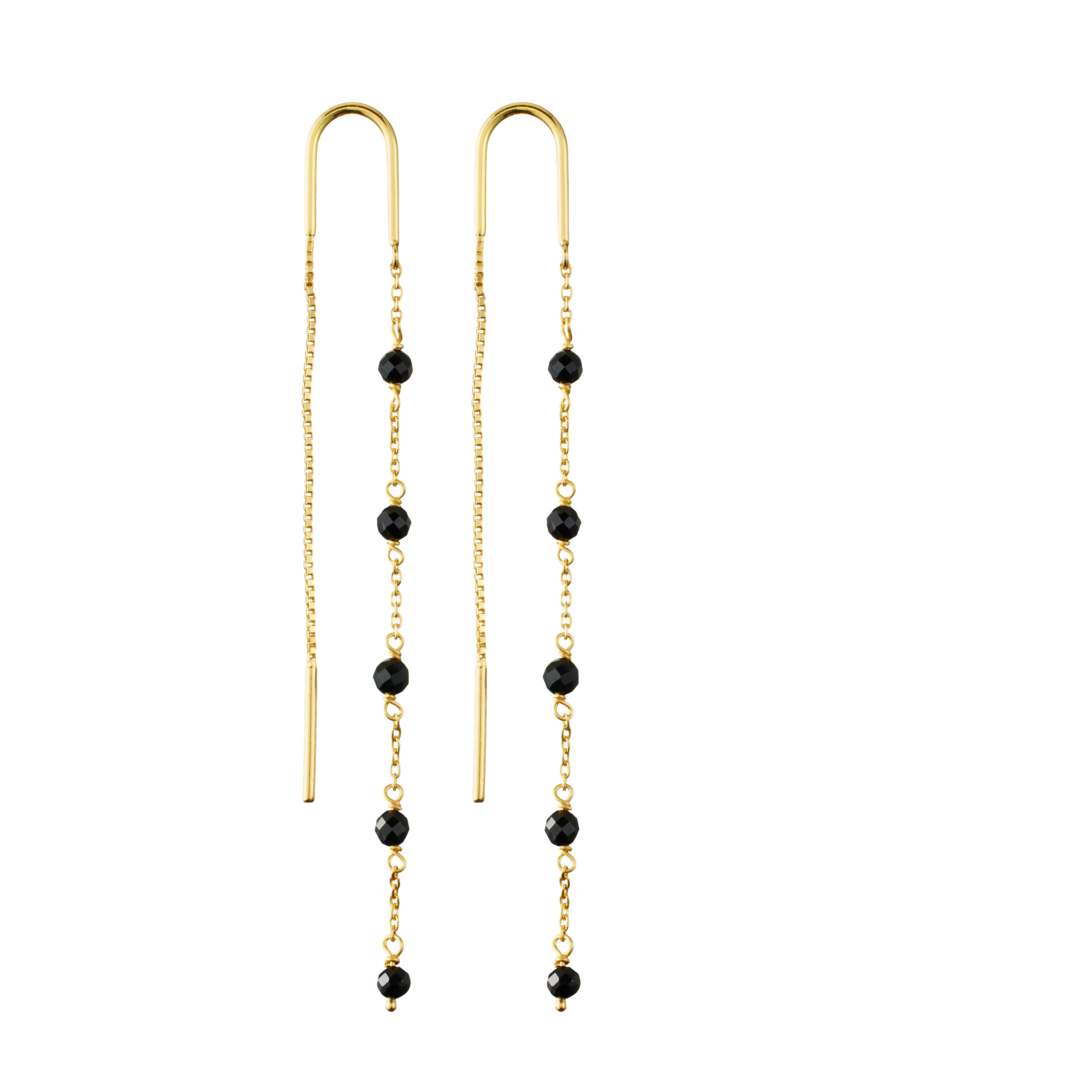 Infinity Stone Chain Earrings