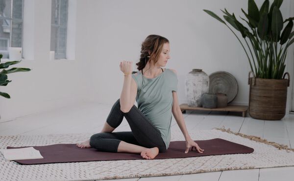 Start a home yoga routine with this basic exercise