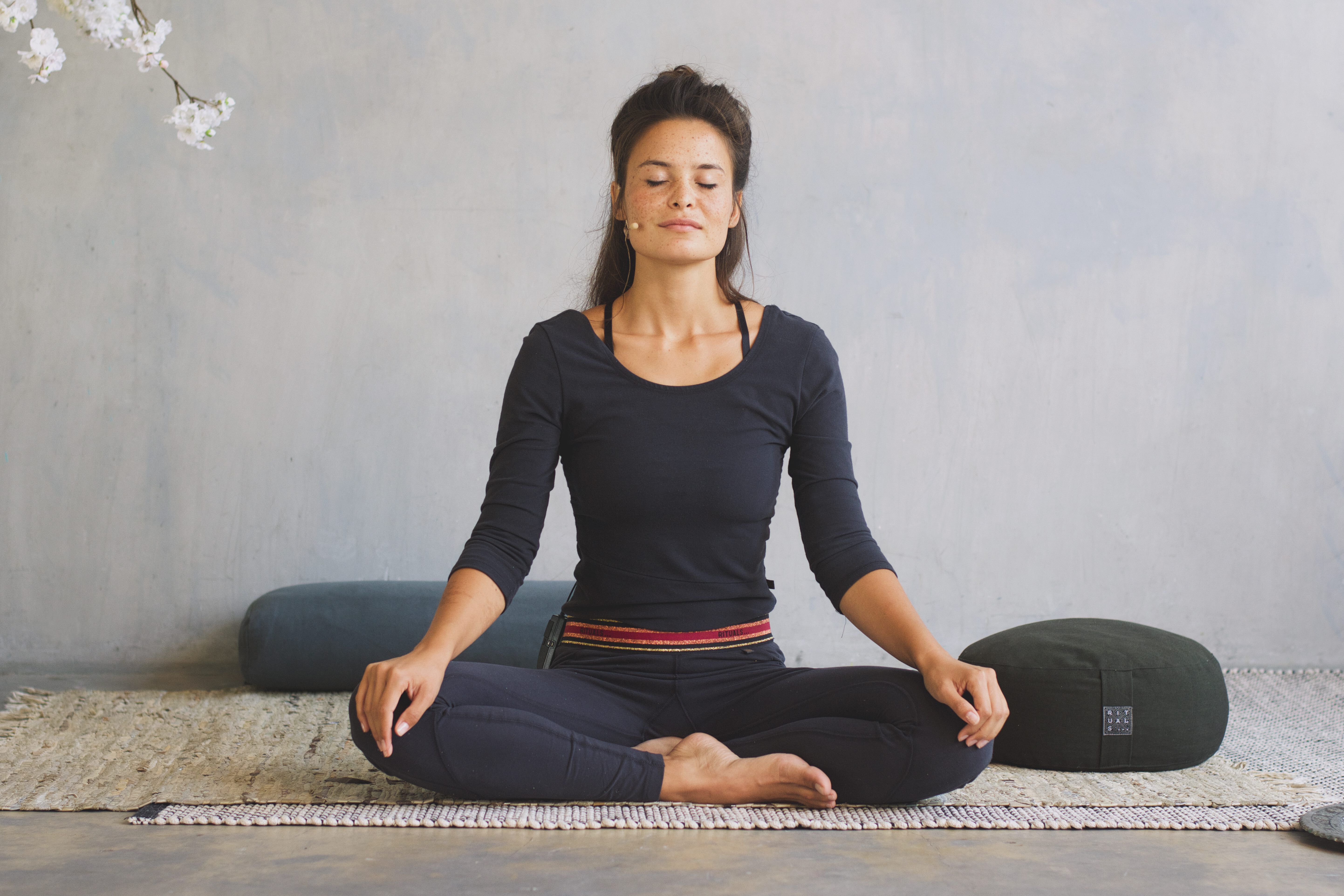 Sleep better with this bedtime yoga practice