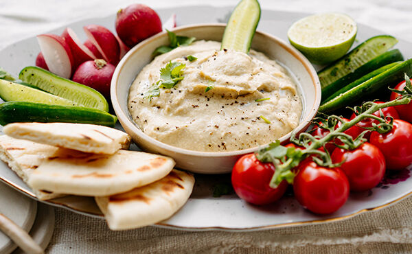 A fresh take on baba ganoush - perfect for picnics