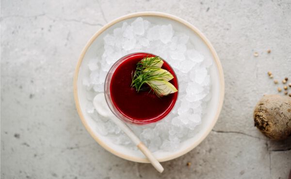 Summer lunch sorted: Refreshing beetroot, wasabi and coconut gazpacho