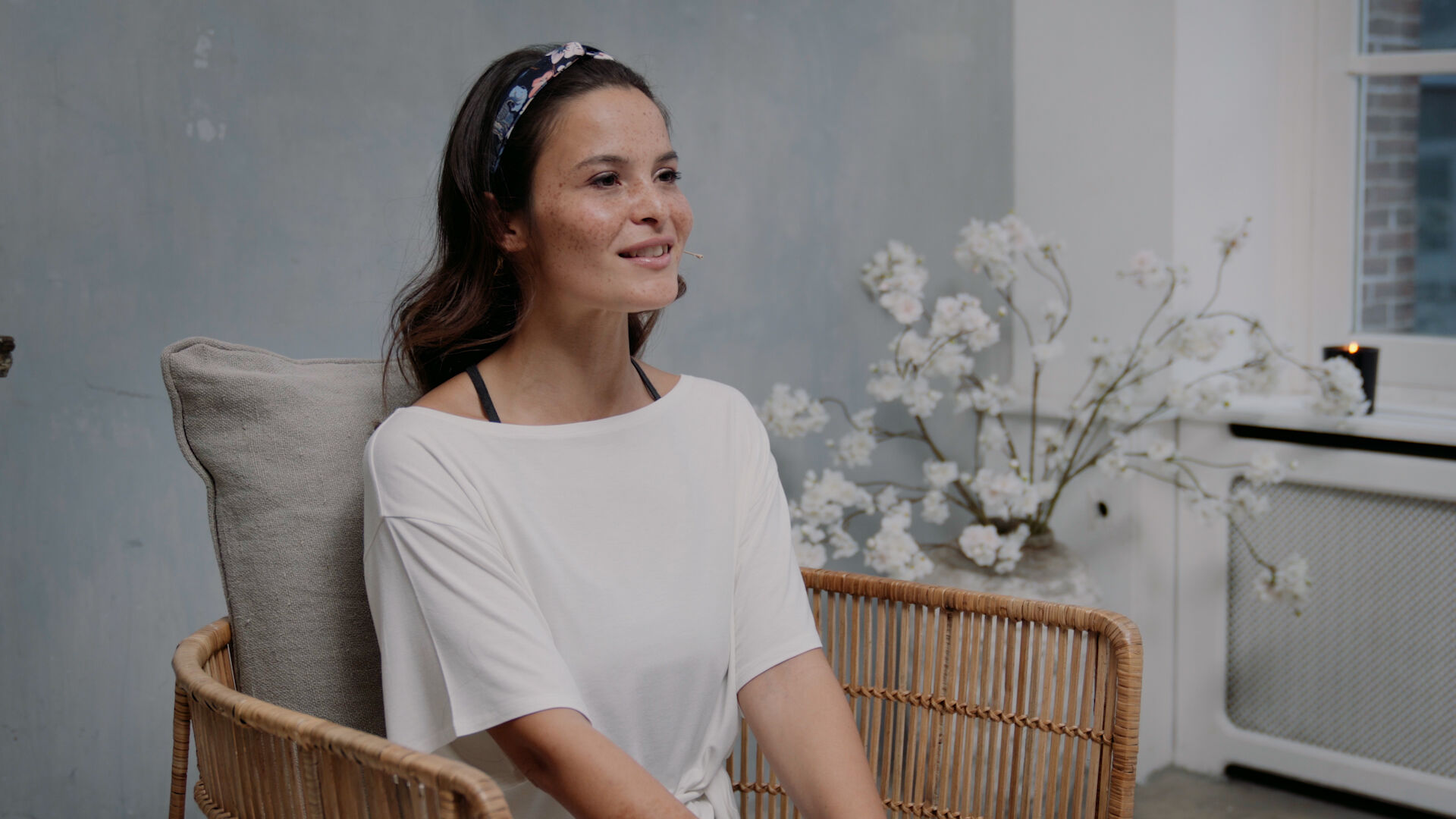 Yoga exercises to do behind your desk