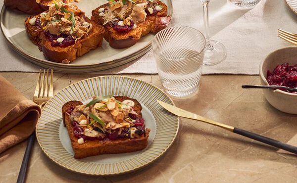 Up your festive brunch game with this roasted brioche & porchetta recipe