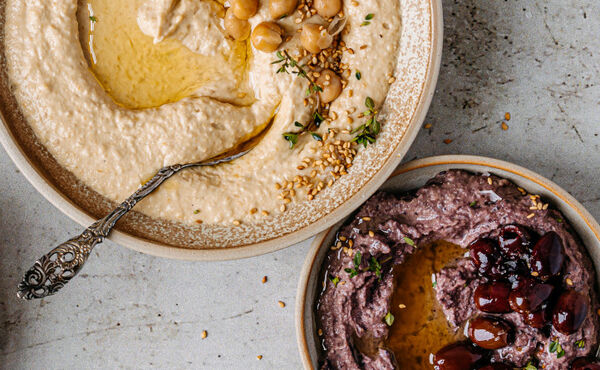 Perfect for lunches and snacks—hummus 3 ways
