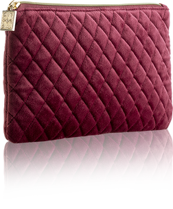 Make Up Bag - Velvet Burgundy