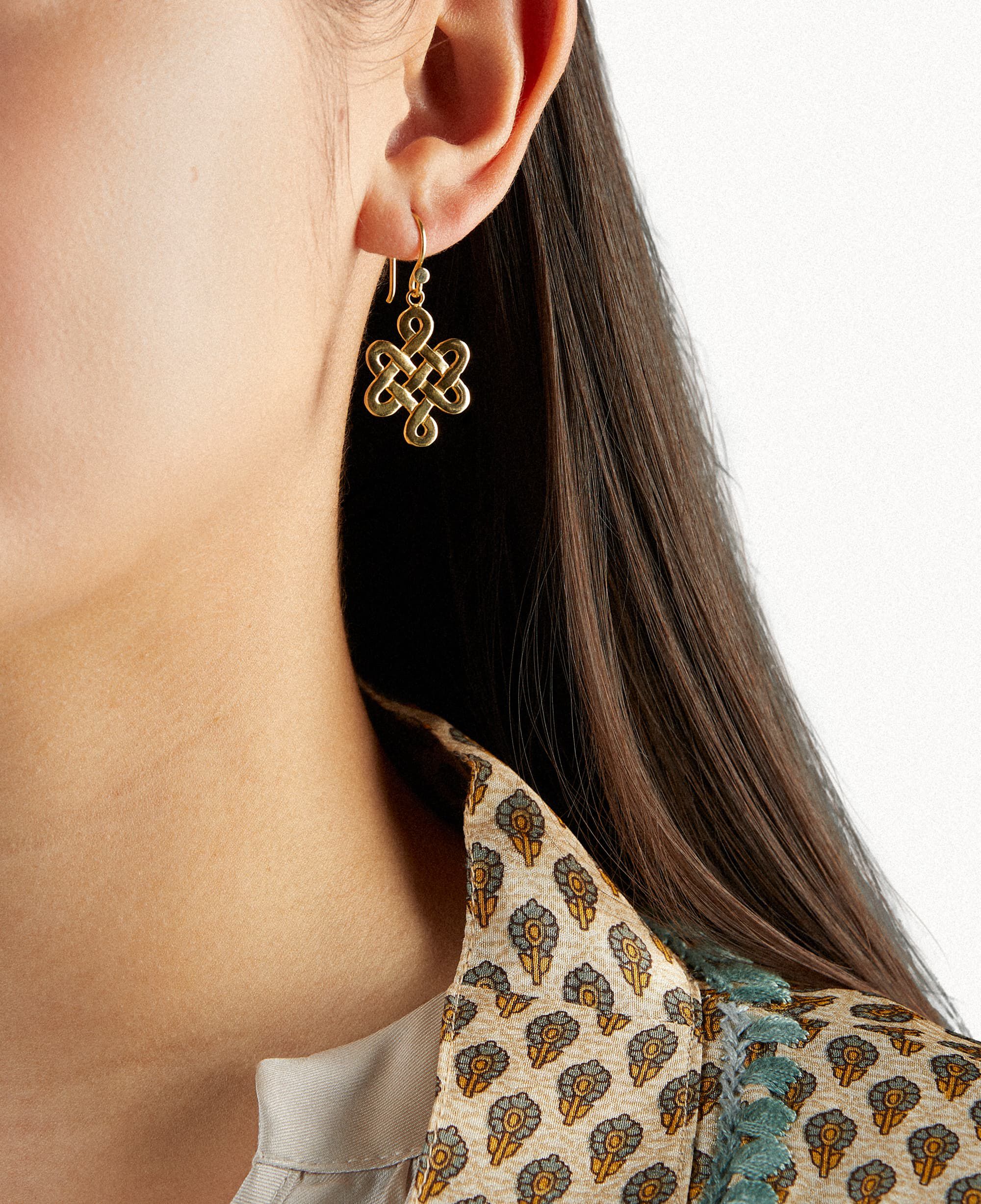 House of Rituals Infinity Pendant Earrings gold plated infinity