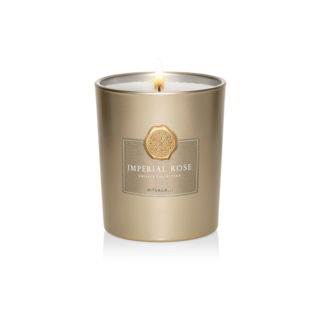 rose scented candle