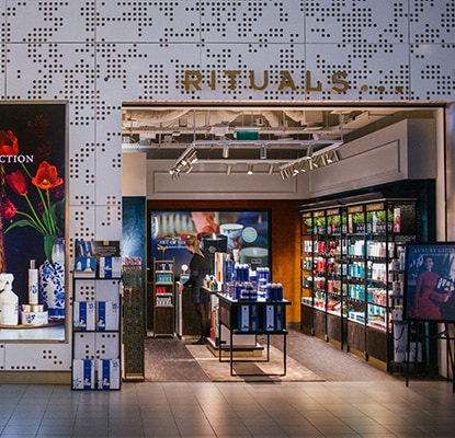 Locate Rituals at international, duty-free airports, cruises and ferries.