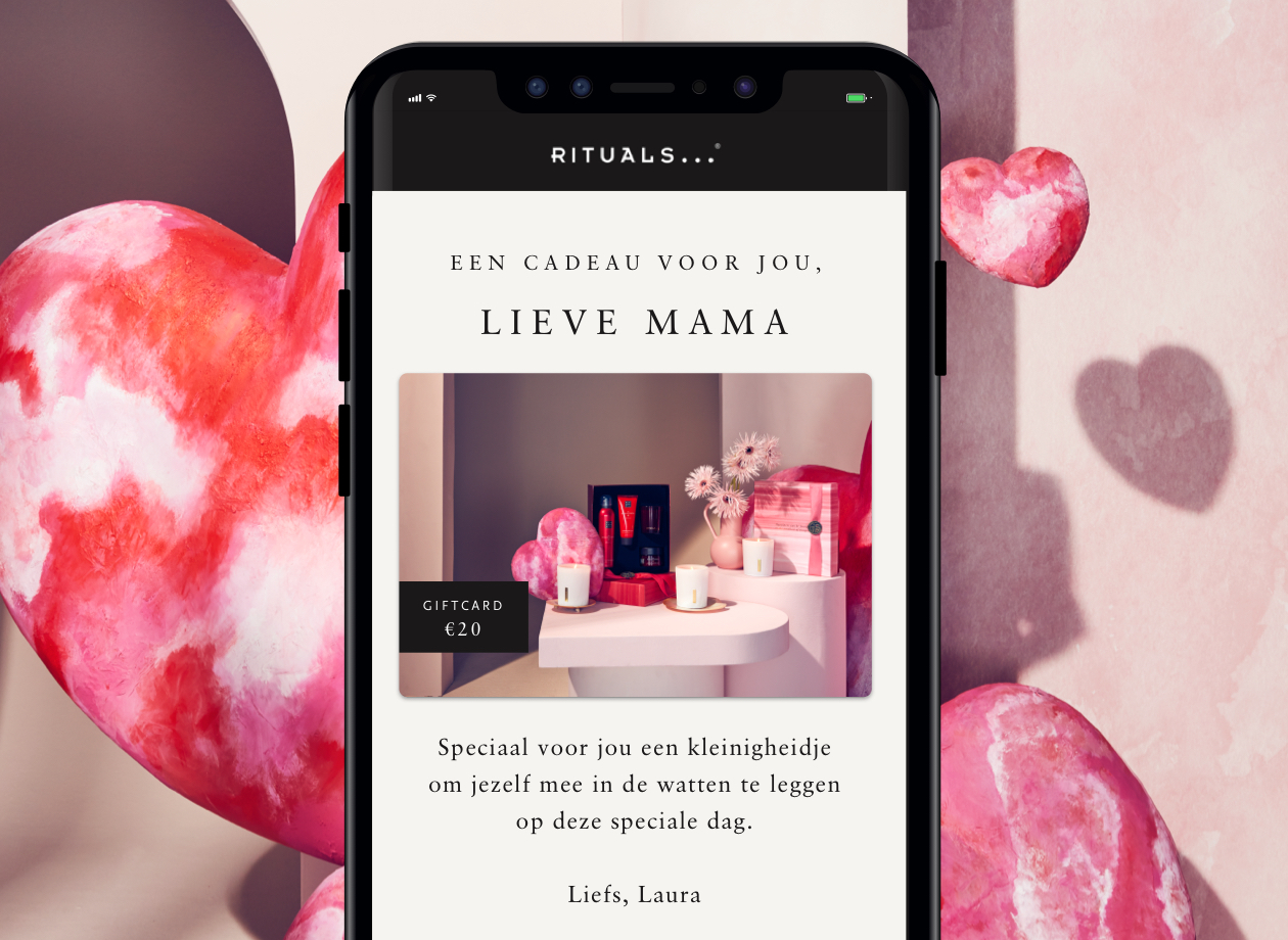 Shop digitale gift cards voor moederdag